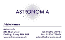 Astronomia Business Card - back