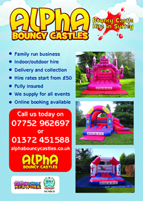 Digital printing Alpha Bouncy Castles Flyer